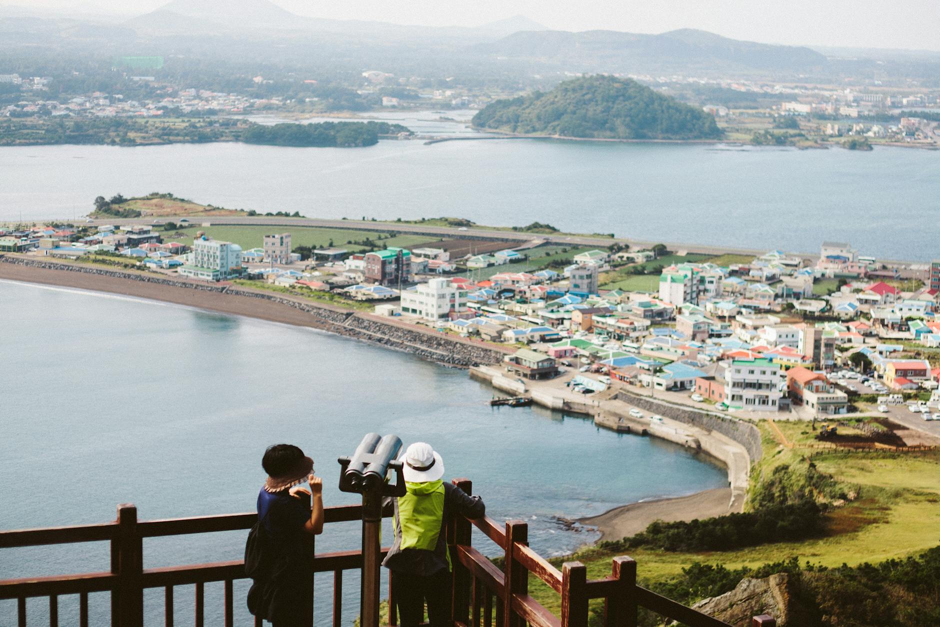 seongsan ilchulbong sunrise peak on jeju island south korea